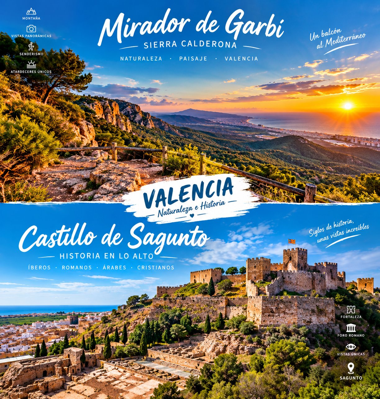 Mirador de garbi & Castillo de sagunto